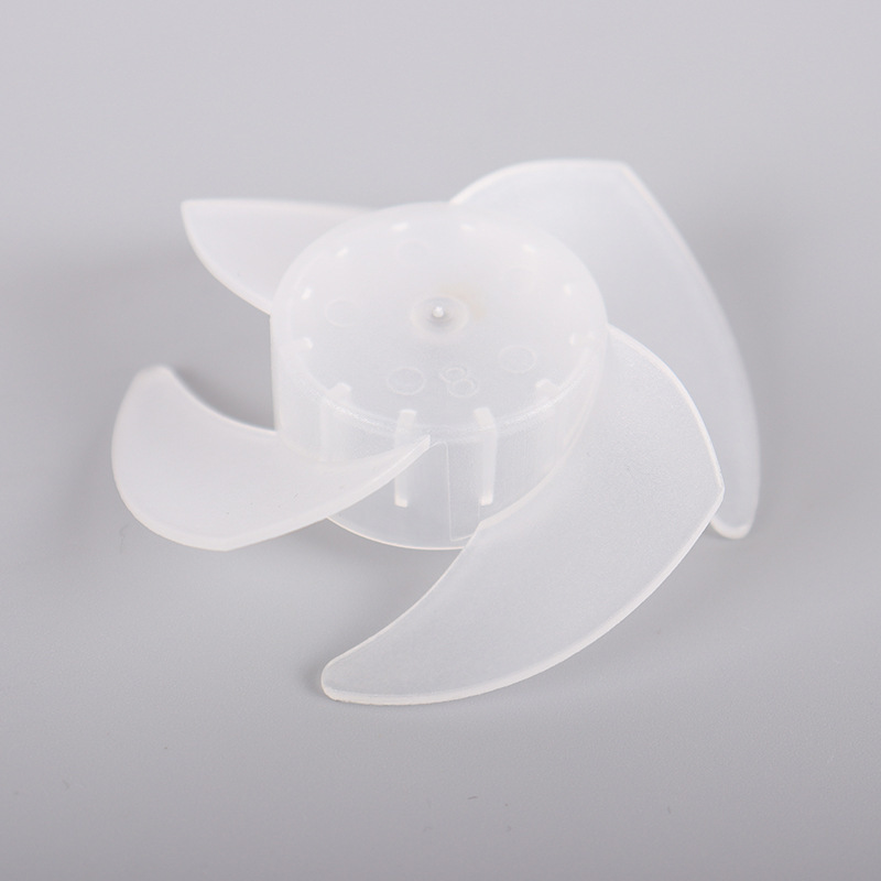 プラスチック四叶57mmつや消し半透明小风叶ブラシレスppプラスチック扇叶手持ち小扇叶|undefined