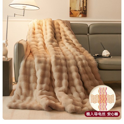 Mantras de peluche de conejo invierno engrosado mantas de siesta de oficina mantas de lana de coral mantas de sofá de estudiantes