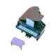 Doll House Artificial Vertical Grand Piano Furniture Model Miniature Musical Instrument Shooting Props Kidsren's Play House Toys