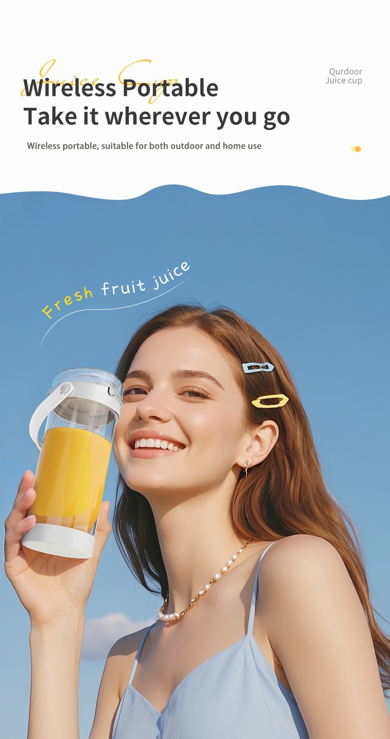 Factory Multifunctional Juicer Home Fruit Juice Machine Wireless Small Mini Electric Portable Juice Extractor