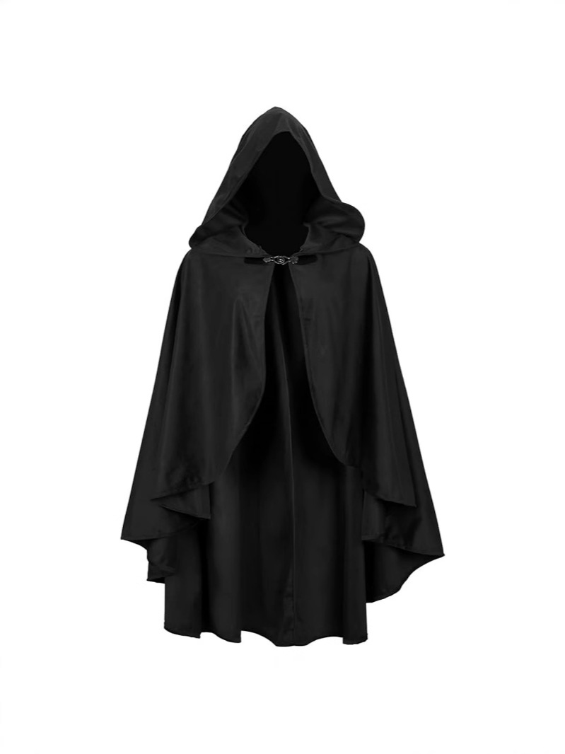 Amazon nueva ropa renacentista con capuz para adultos Halloween medieval chaleón de peluche