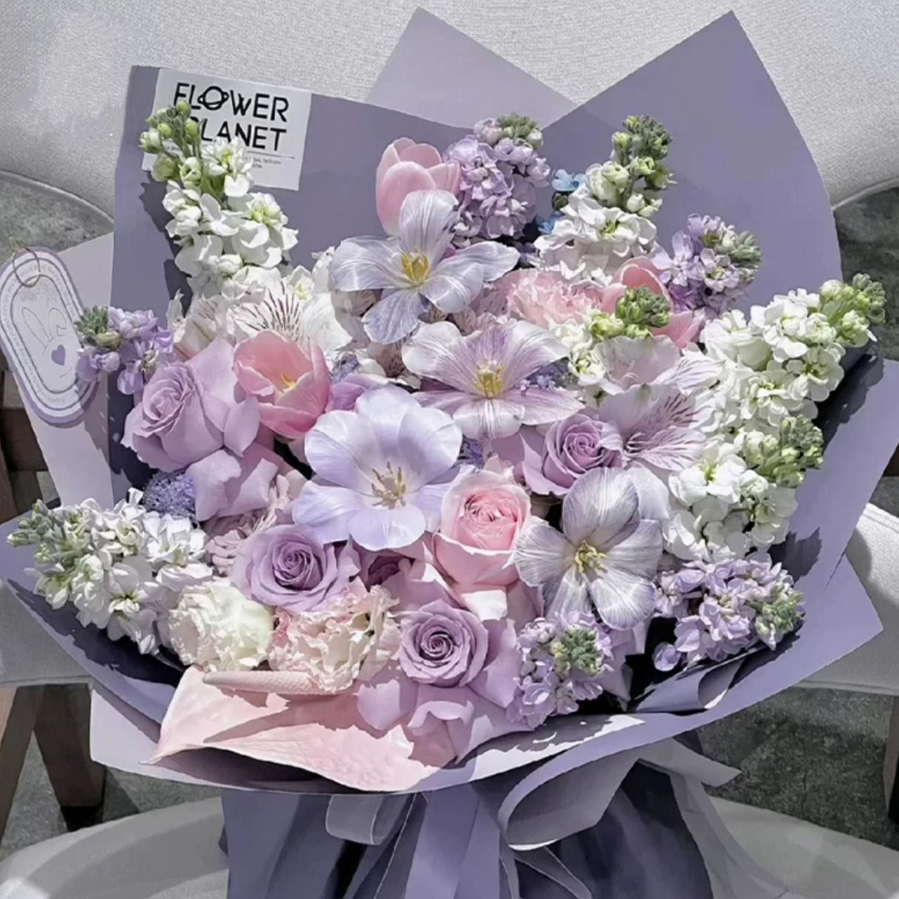 LiZhiRan nuevo engrosado color sólido impermeable papel de embalaje de flores 7.5 rollo de papel de flores