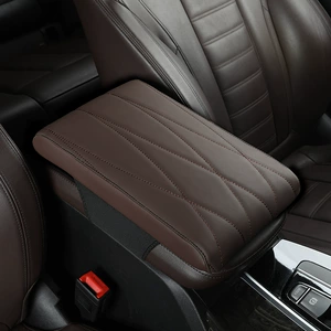 Anti-fouling fabric rhombus memory Cotton car armrest box cushion car armrest box booster cushion cross-border car products