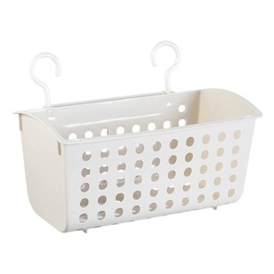 Plastic pp360 degree hanging storage basket bathroom kitchen drain hook basket small storage basket