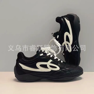 白敬亭同款goodbai流浪鞋女新款黑色芭蕾德训鞋复古运动休闲跑鞋