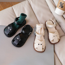 2023年夏季新款 兒童涼鞋 1-3歲女童包頭鞋子 軟底寶寶鞋