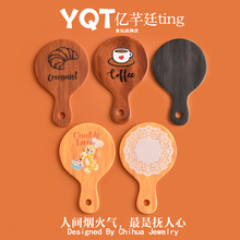 YQT卡通披萨托盘微缩食玩娃屋厨房面包盘子桌面摆件diy树脂小配件