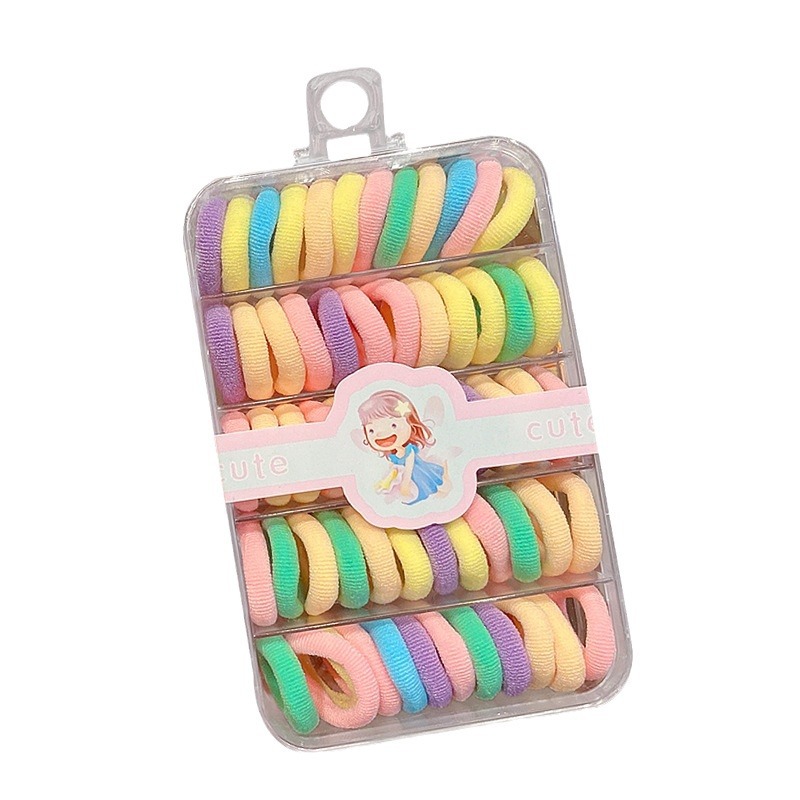 Banda de goma para niños bebé durable banda de pelo lindo lazo anillo de toalla de pelo no hace daño cuerda de pelo elástica buena cuerda de la cabeza