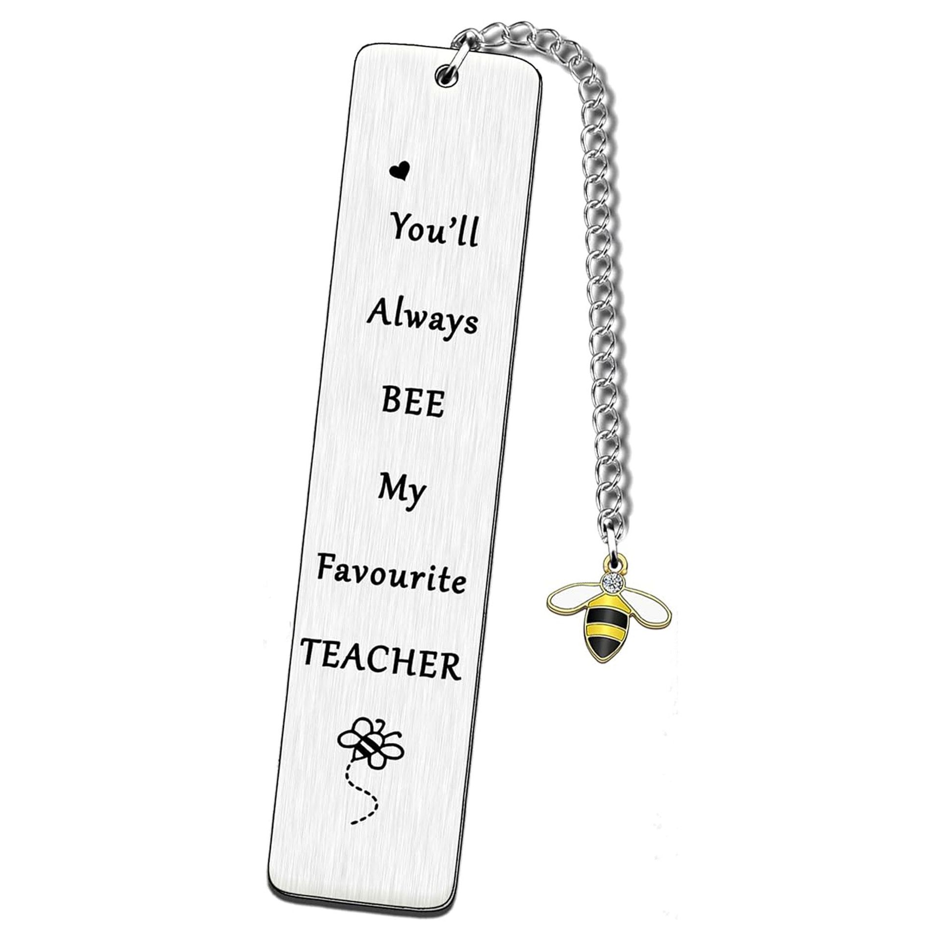 Marcadores de acero inoxidable europeos y americanos Regalos de la temporada de graduación Grabado con láser Gracias Regalos del día del maestro Libro Marcadores de metal