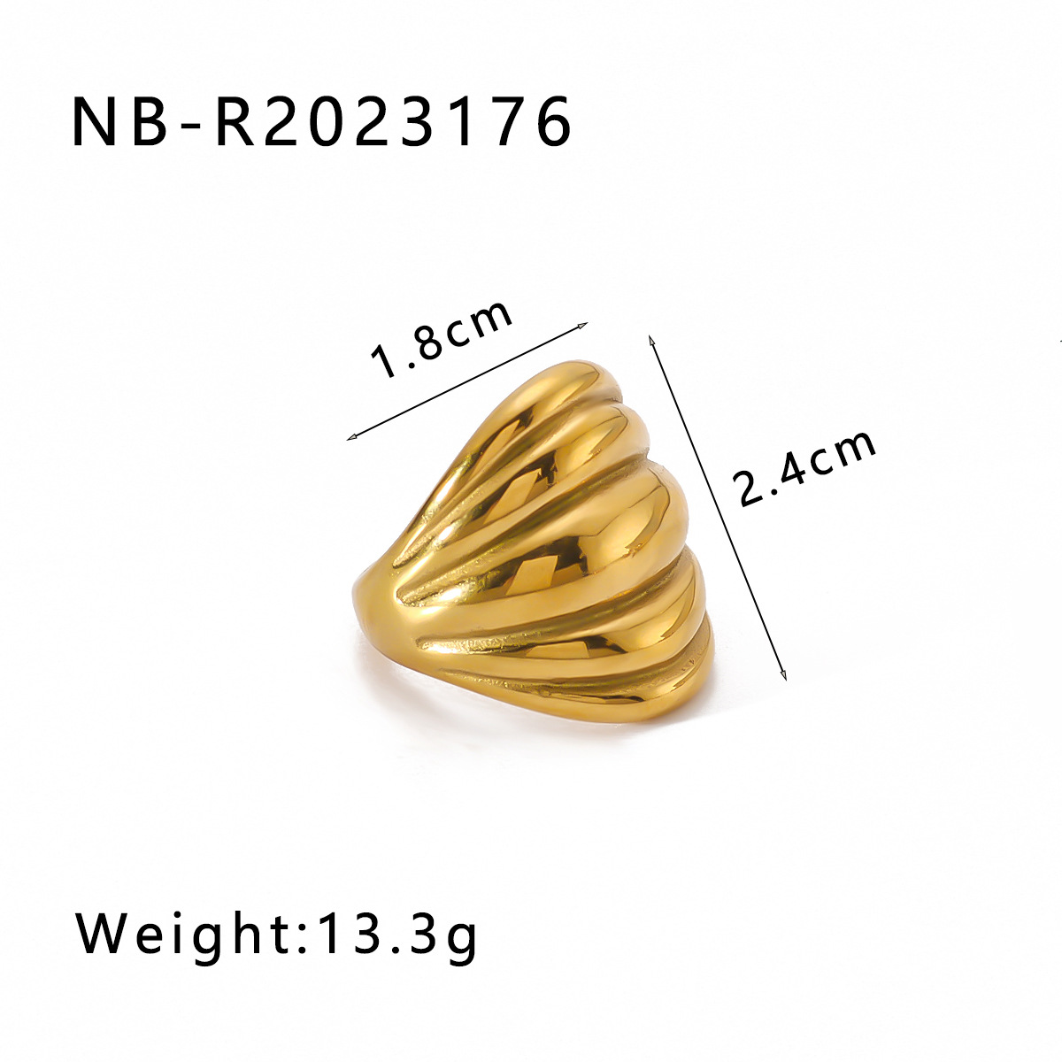 Geometric Wrap Ring For Women Designer Style Irregular Shape_voghion.com