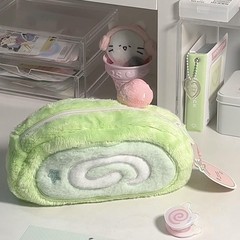 メロンスイス巻筆袋insアマゾン熱売趣味パイル創意百合文房具収納デスクトップ学生