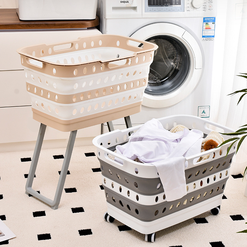 Foldable Laundry Basket for Home Use, Bathroom Partition for Storing Dirty Clothes, Storage Bin, Bathroom Essential