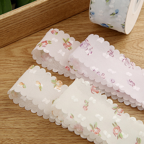 Lace velvet dot chiffon yarn with handmade bow hair accessories shoe flower accessories flowers snow gauze printed ribbon
