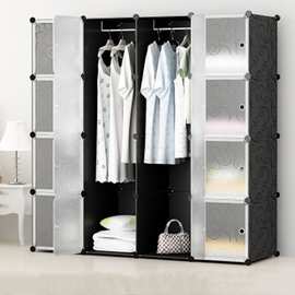 成人简易衣柜简易组装储物折叠卧室塑料柜 简约现代宿舍收纳组合