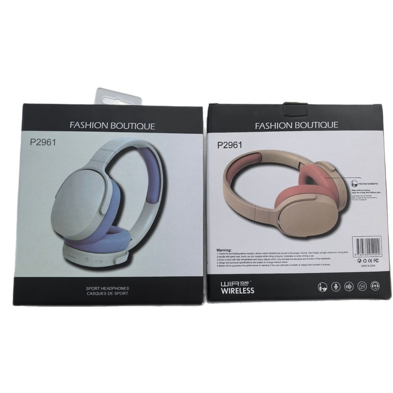 国境を越えた人気の P2961 ワイヤレスヘッドマウント Bluetooth ヘッドセットゲームスポーツ重低音高品質ヘッドセットカスタマイズ|undefined