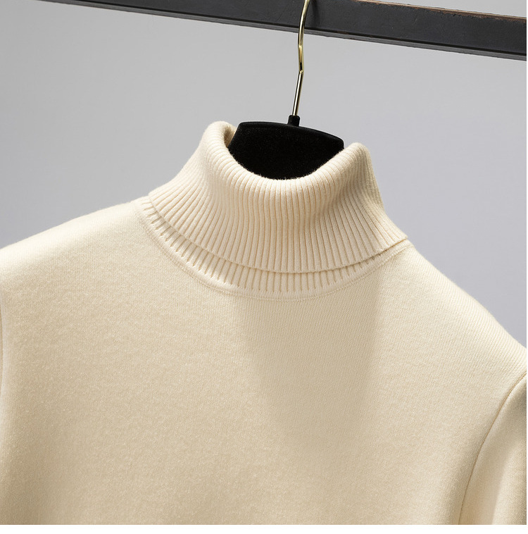 Turtleneck Neckline Warm Function Wholesale Women'S Casual Solid Color Long Sleeve Sweaters & Cardigans