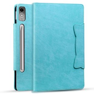 For Lenovo Tab P12 Flat Leather Case Samsung A9plus Retro Frosted Card Holder Glory Pad X9