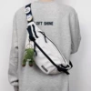 White badge, dinosaur, pendant