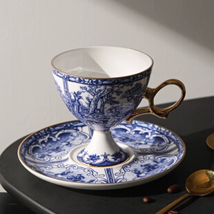 Downton Manor French Accessible Luxury Palace Style Bone China Afternoon Tea Coffee Cup Tea Set Series