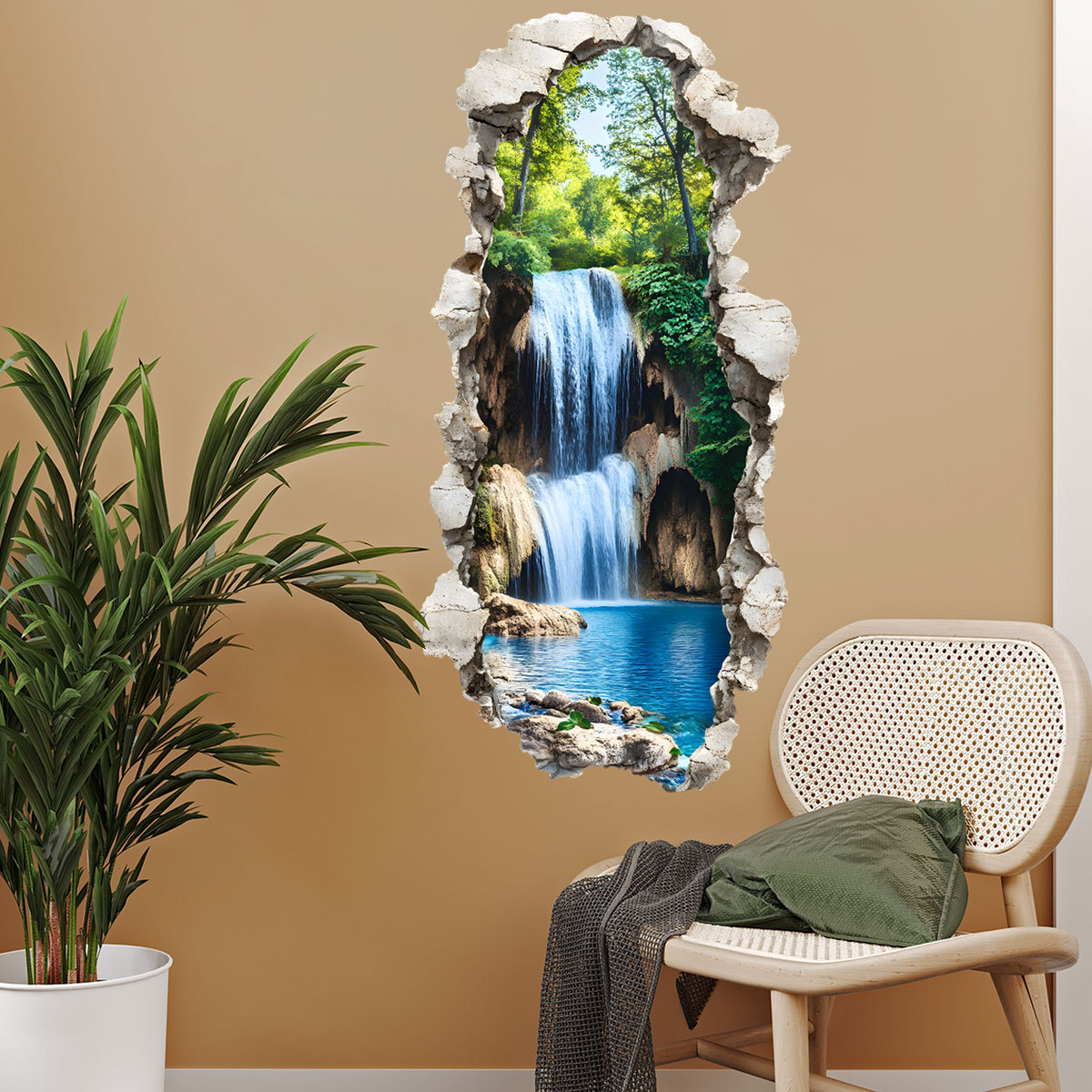 BM4120 Creative 3D Landscape Painting Living Room Bedroom Home Background Beautification Decoration_voghion.com