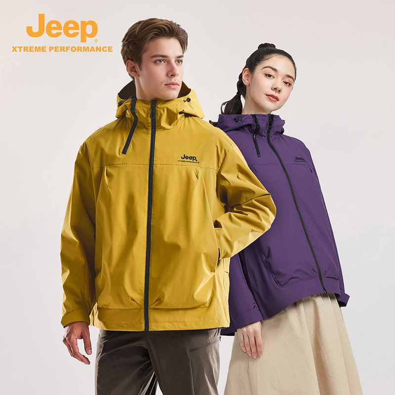 Jeep Outdoor Assault Jacket for Men and Women, Velvet Mountaineering Jacket, New Loose Jacket, Couple Flight Suit