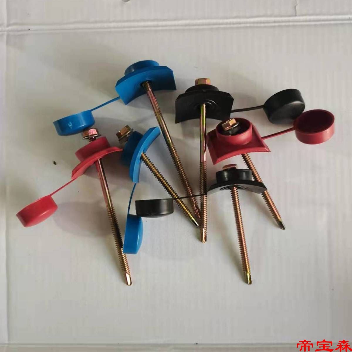树脂瓦仿古瓦专用防水帽钻尾螺丝防水帽保护盖帽胶盖胶帽马鞍垫【|ms