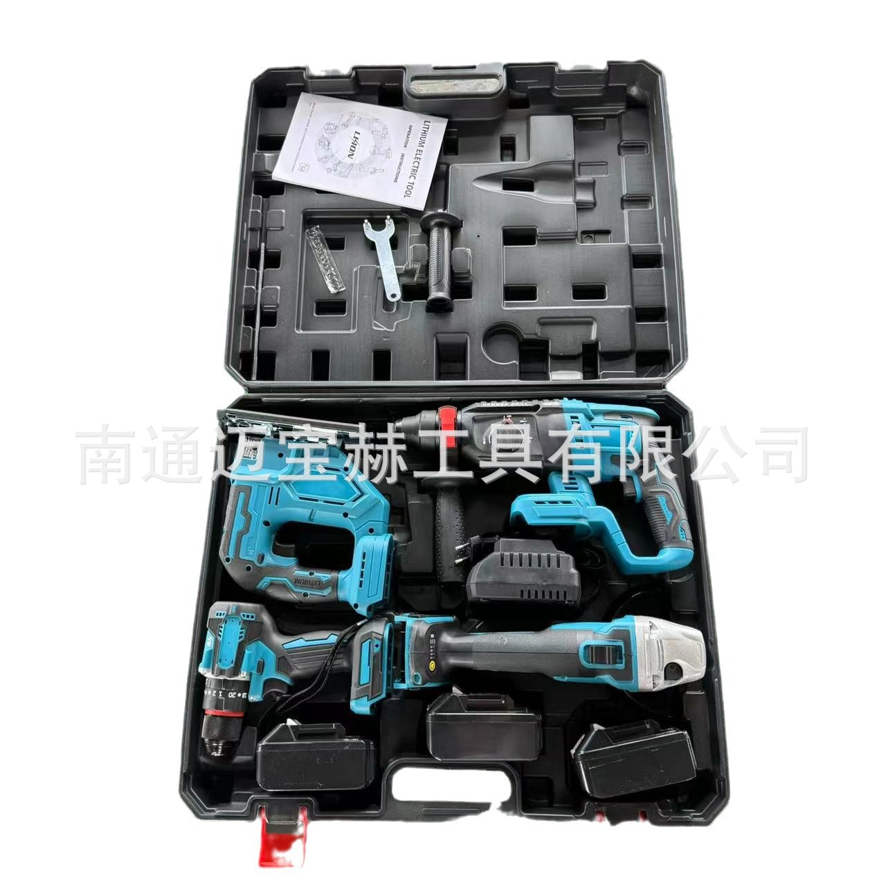 锂电工具套装两件套三件套四件套六件套电钻角磨机电锤扳手起子机
