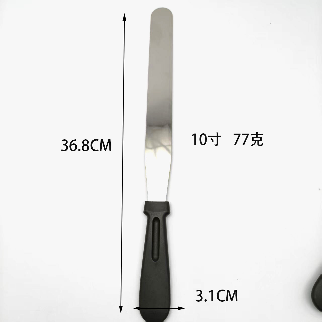 Espátula de acero inoxidable, herramientas para hornear y decorar, cuchillo desmoldeador de pasteles de 6-8-10 pulgadas con borde recto y plegable, raspador, cuchillo para postres image 9