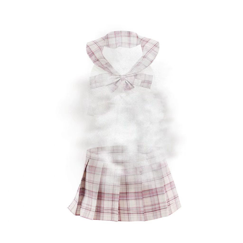 Sexy ropa interior sexy Plaid Jk estudiante desgaste verano encaje-up hueco-out femenino estudiante uniforme traje mujer entrega de una sola pieza