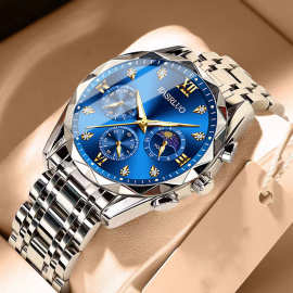 卡萨罗2025新款男士手表男防水合金石英商务腕表抖音跨境批发