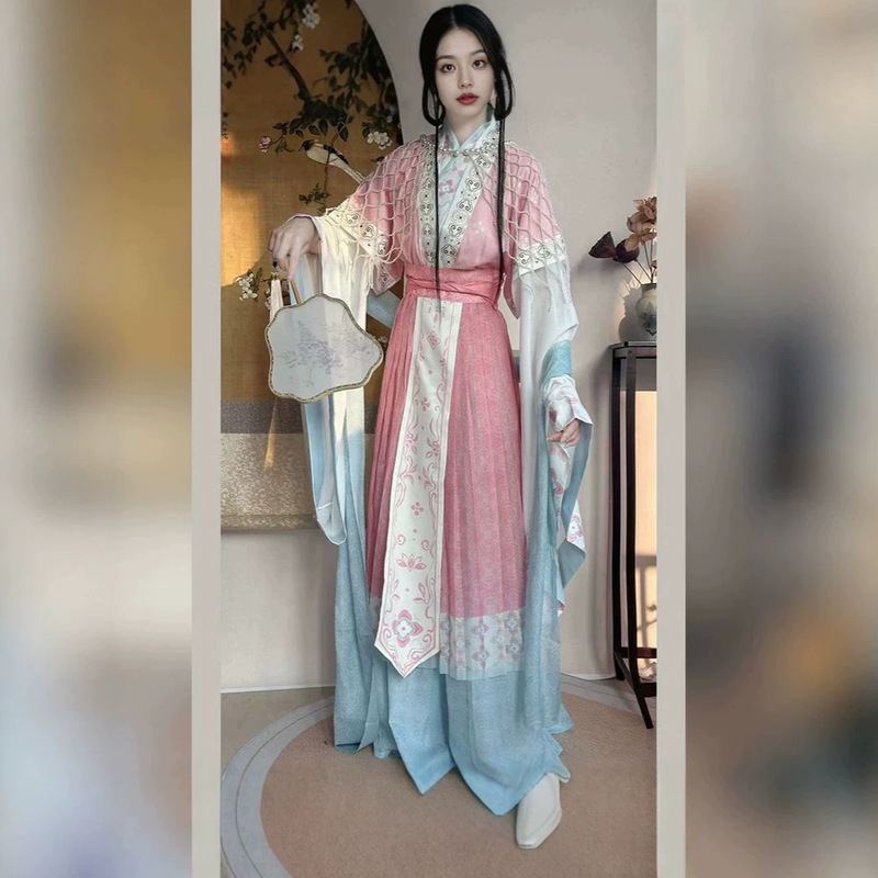 Hua Chao Ji Original [Xuanfeng] Wei-Jin Style Immortal-inspired Hanfu Women's Modified Traditional Clothing Autumn-Winter Set