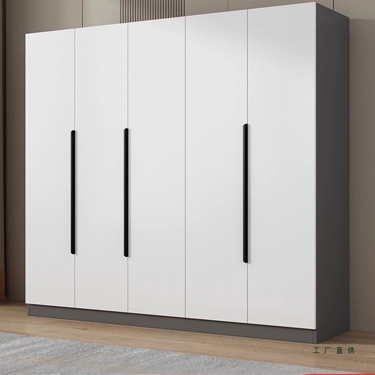 Wardrobe for Home Bedroom Solid Wood Children's Wardrobe Factory Direct Sales Simple Assembly Economical Cabinet for Rental Housing