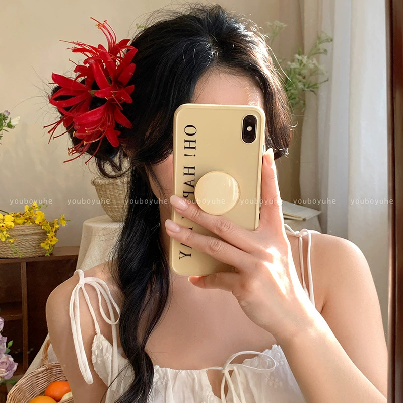 Атмосферная заколка для волос для фотосессий, крабовая заколка, модная hair accessory, с цветами