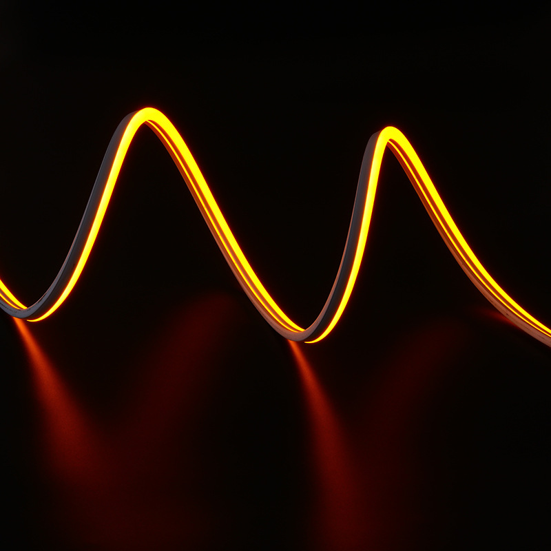 Tira de luces LED de bajo voltaje 12V, de silicona flexible, estilo neón, barra de luz suave, de fábrica, para decoración, iluminación y letreros publicitarios.