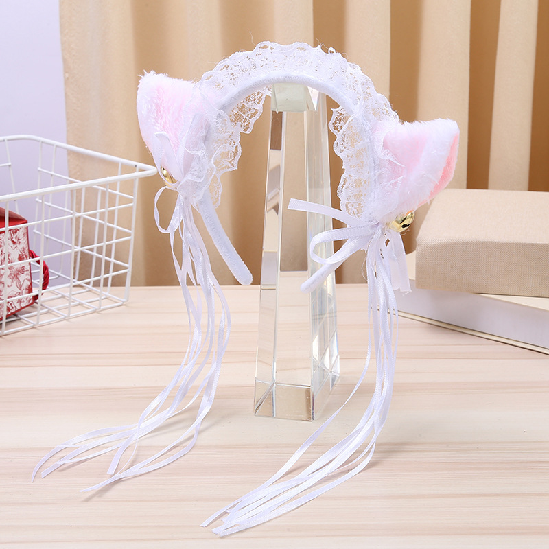 コスプレ猫耳鈴流蘇カチューシャロリータレースカチューシャ直播間道具卸売り|undefined