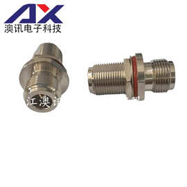 厂家供应N-KKY转接器 N母转N母带螺纹 N型射频同轴转接器