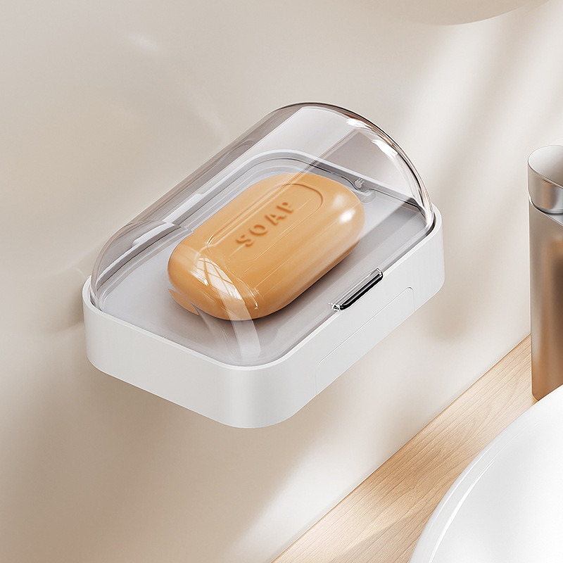 caja de jabón casero caja de jabón tipo pared sin perforación estante de jabón de lavandería estante de jabón de drenaje de baño