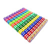 Transparent dice 16mm rounded color dice crystal dot digital color foreign trade cross -border screen KTV bar color