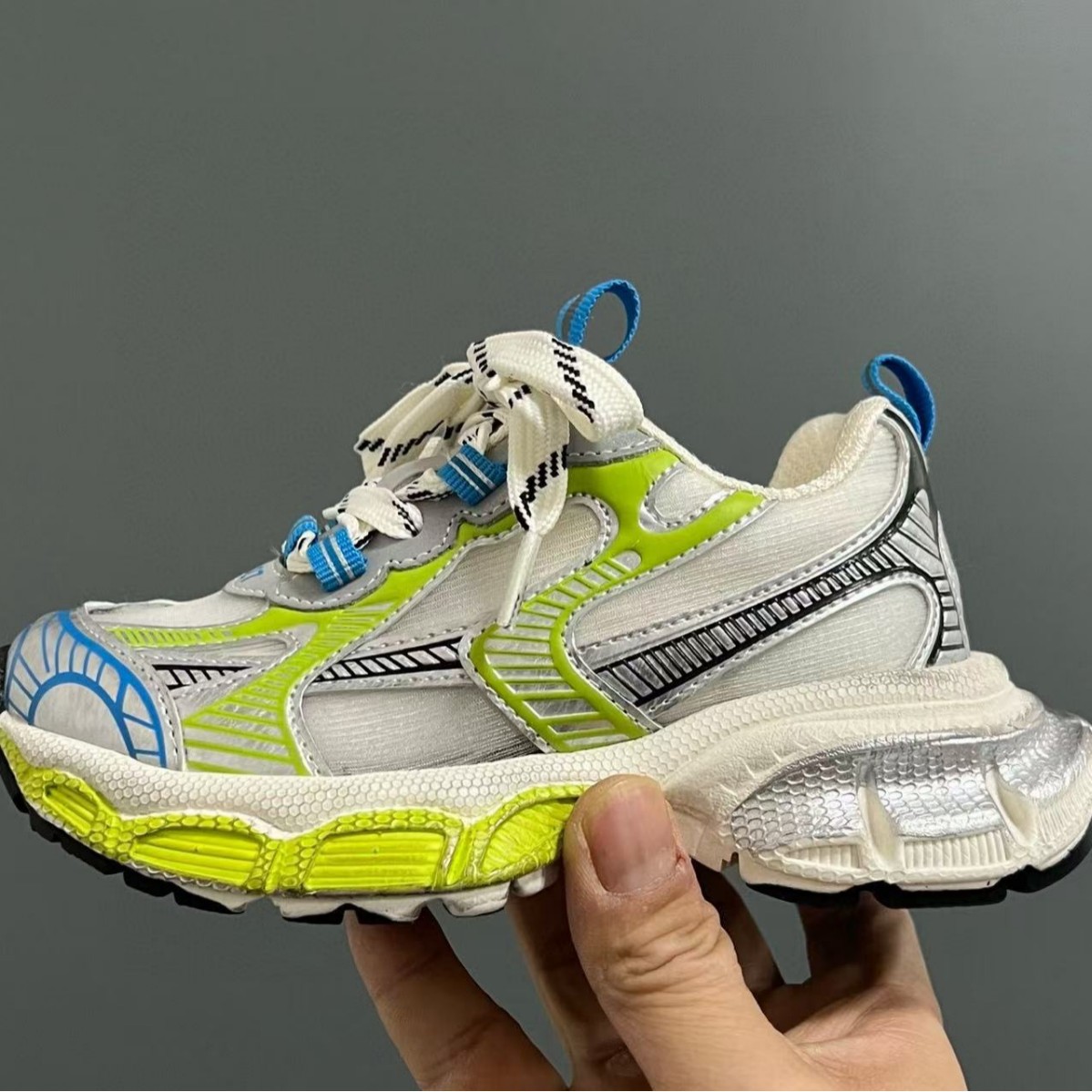 E3249 Bajia's New Mesh Kidsren's Velcro Dad Shoes