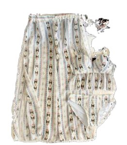 Thailand's new vacation swimwear, students and ethnic groups gather women's three-piece bikini seaside split swimsuit long skirt