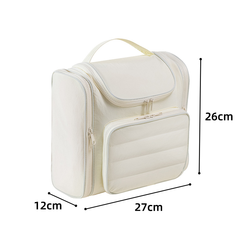 Tasilong bolsa de almacenamiento de lavado de doble apertura impermeable bolsa de equipaje de almacenamiento de viaje bolsa de gancho bolsa de cosméticos multifuncional grande