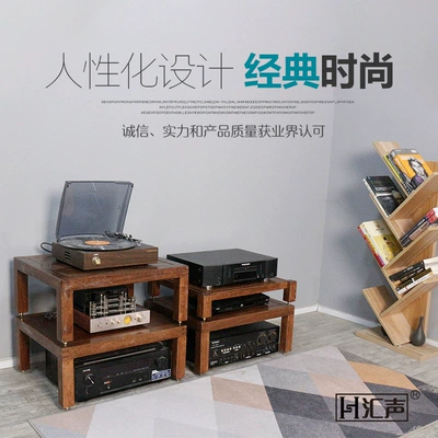 Bərk Ağac Palıd Qoz Audio Dinamik Şkafı, Tək/İkiqat/Üçqat/Dördqat Təbəqəli Stend