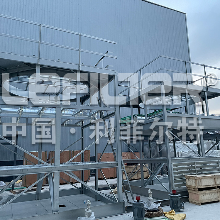 河南新乡利菲尔特LYT-800L热力管网供热系统方形钣金逆流冷却