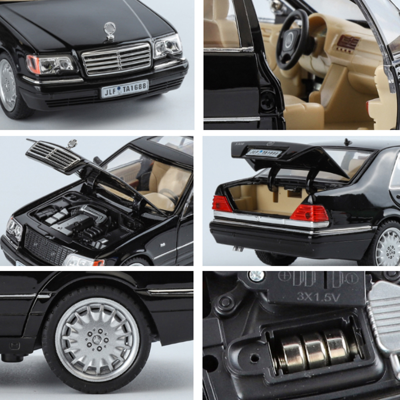 1 / 24 modelo de automóvil de aleación Tigre Ben nostálgico clásico retro modelo de automóvil viejo juguetes de coleccionismo adornos recomienda transfronterizos
