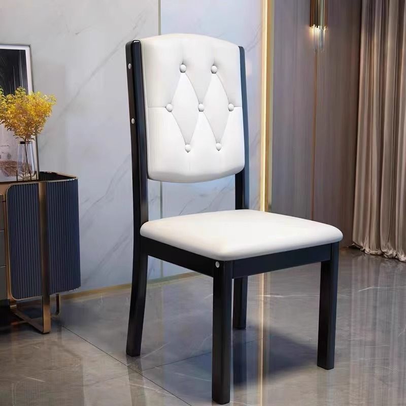 Nordic solid wood dining chair for home modern simple soft package…