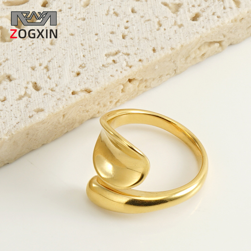 Nuevo Acero inoxidable transfronterizo moda europea y americana anillo personalizado titanio acero 18K oro INS estilo todo-fósforo diseño pulsera para las mujeres