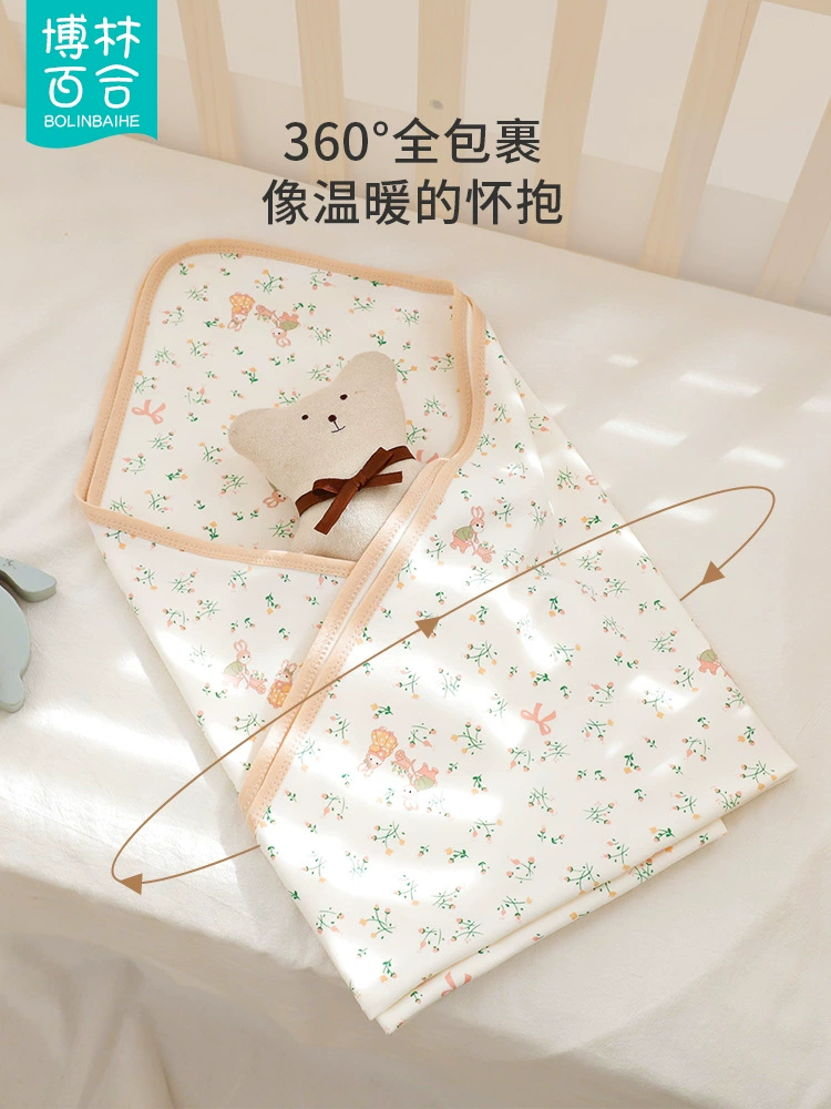 Хлопковое тонкое детское одеяло для новорожденного
