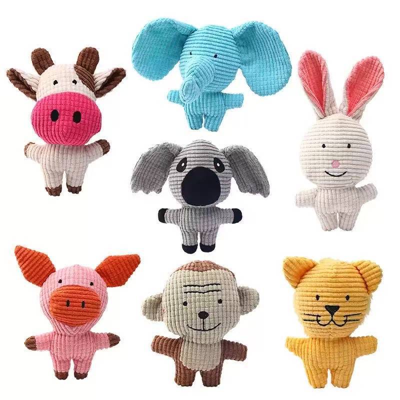 Nuevo juguete de peluche para perros sonido molar resistente a la mordida perros pequeños, medianos y grandes simulando animales juguetes para mascotas