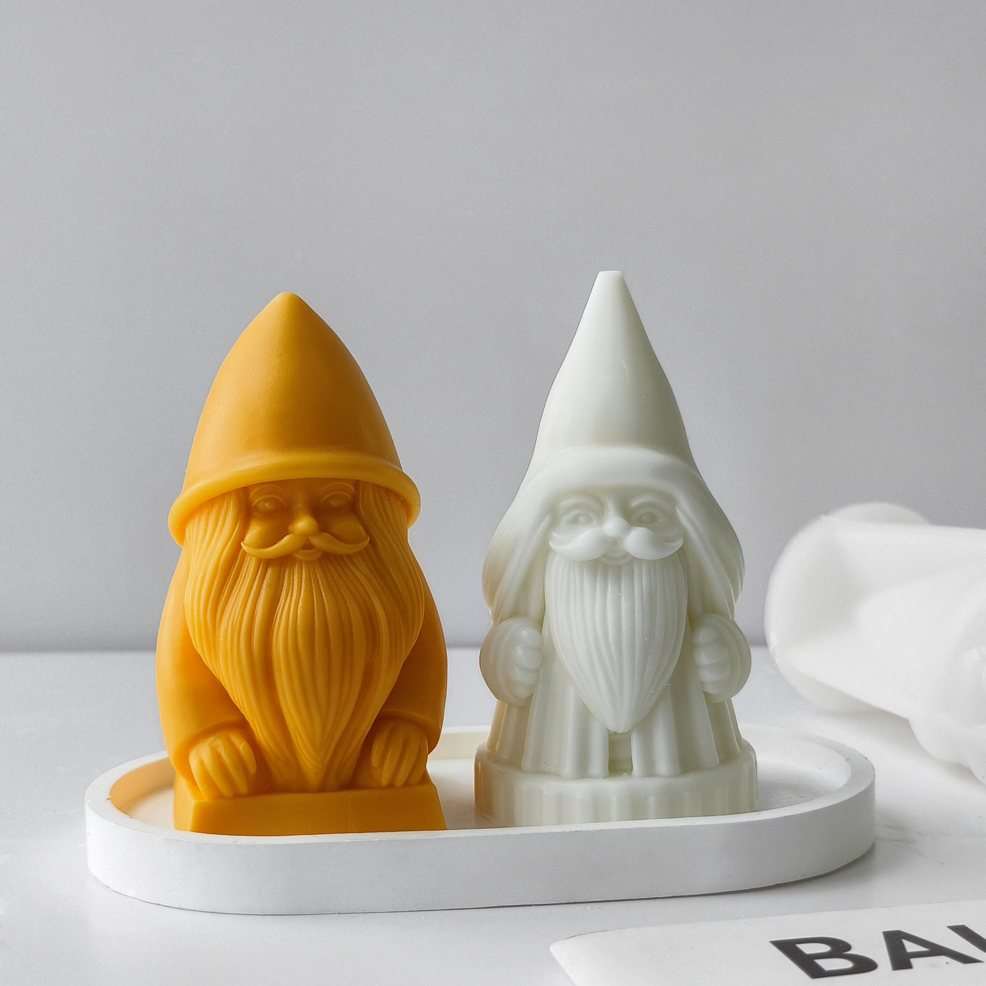 Jiahui Santa Banana molde de frita de Navidad adornos de banda magnética DIY aromático hecho a mano