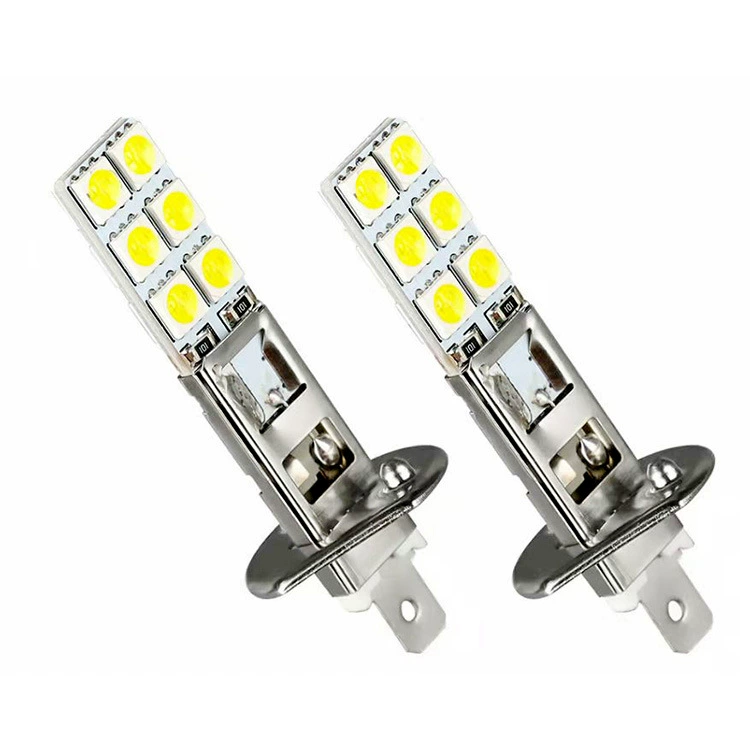 Внешняя торговля автомобиль LED H1/H3 Противотуманные фары LED H1-12SMD-5050 чип яркие противотуманные светодиодные противотуманные фары